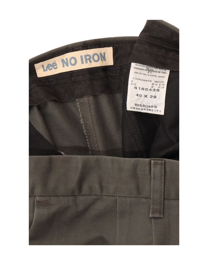 Ανδρικό παντελόνι Chino με καρφίτσες LEE W40 L29 Γκρι βαμβακερό