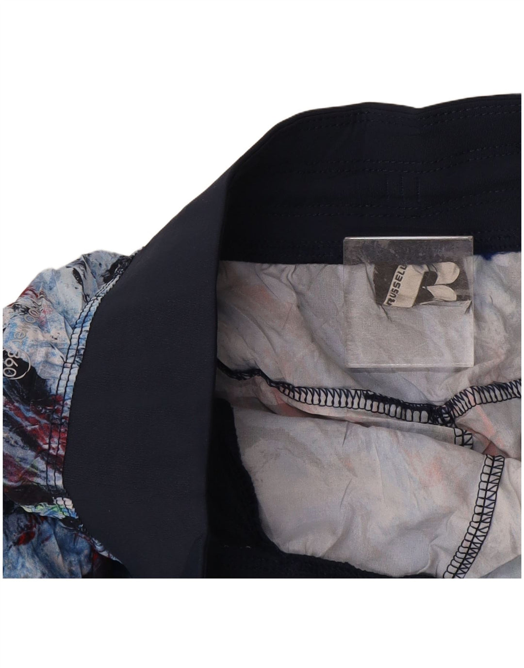 Ανδρικό αθλητικό σορτς Russell Athletic Medium Navy Blue Tie Dye