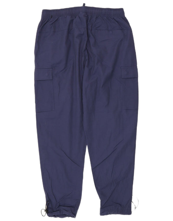 Nike Mens Cargo Tracksuit Trousers Medium  Navy Blue Cotton
