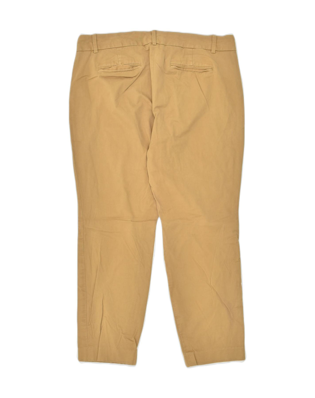 J. CREW Womens Slim Capri Trousers US 8 Medium W34 L25 Brown Cotton | Vintage J. Crew | Thrift | Second-Hand J. Crew | Used Clothing | Messina Hembry 