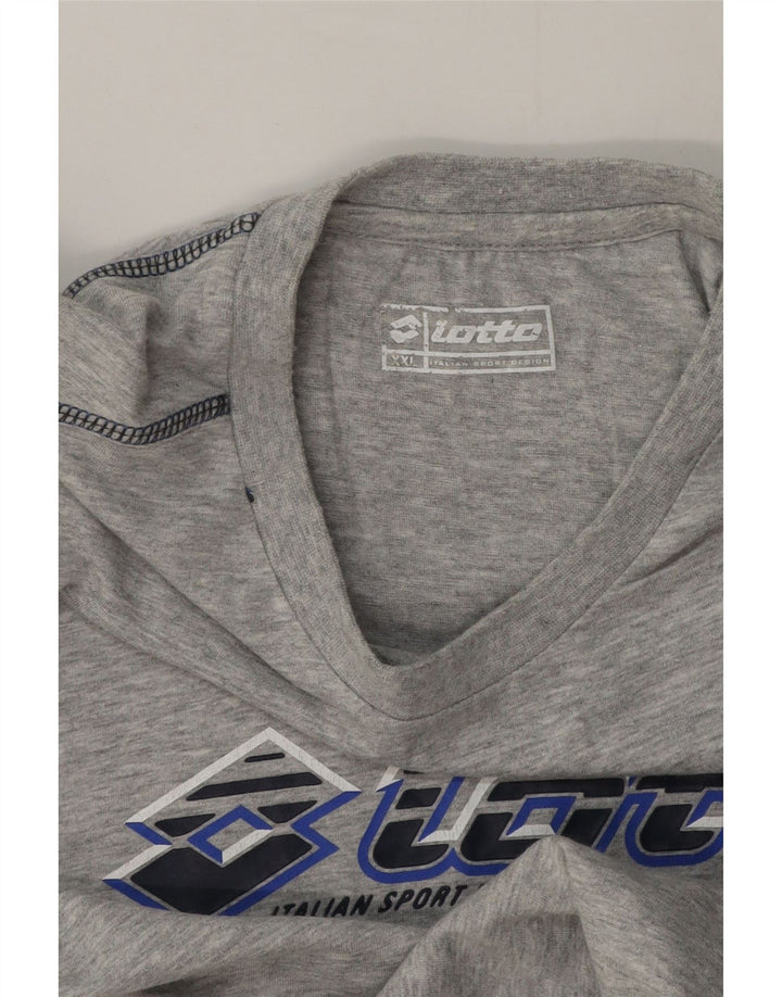 Ανδρικό γραφικό γιλέκο Lotto Top 2XL Grey Flecked