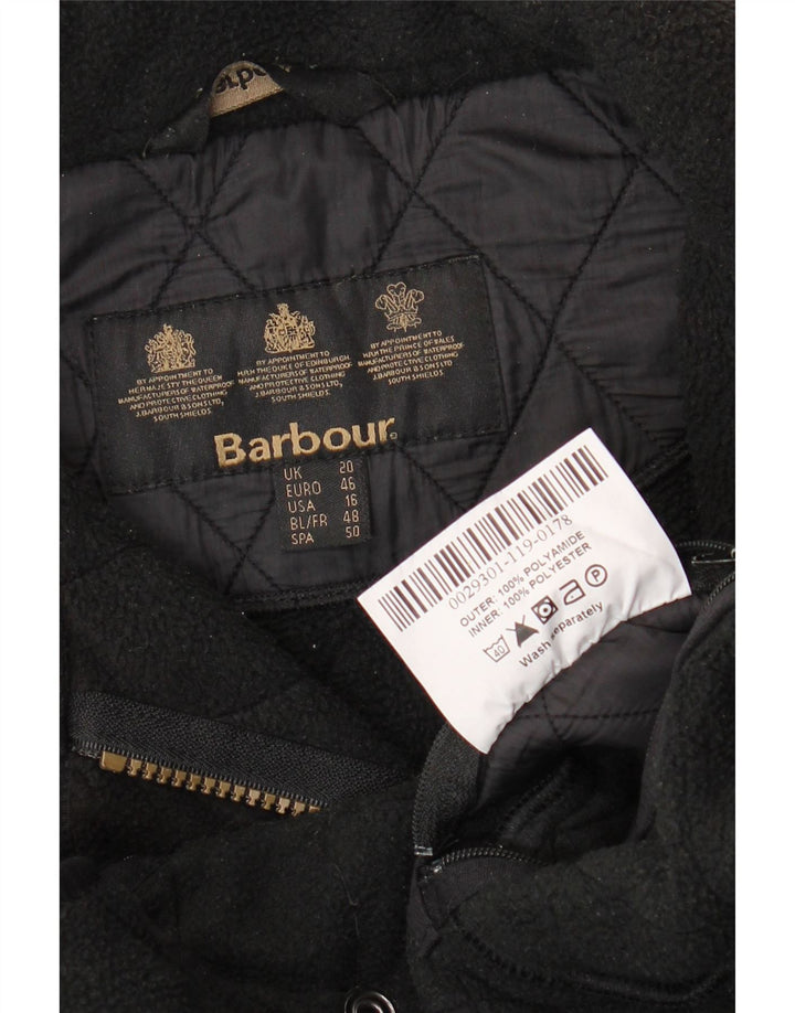 BARBOUR Γυναικείο Καπιτονέ Μπουφάν UK 20 2XL Μαύρο Πολυαμίδιο