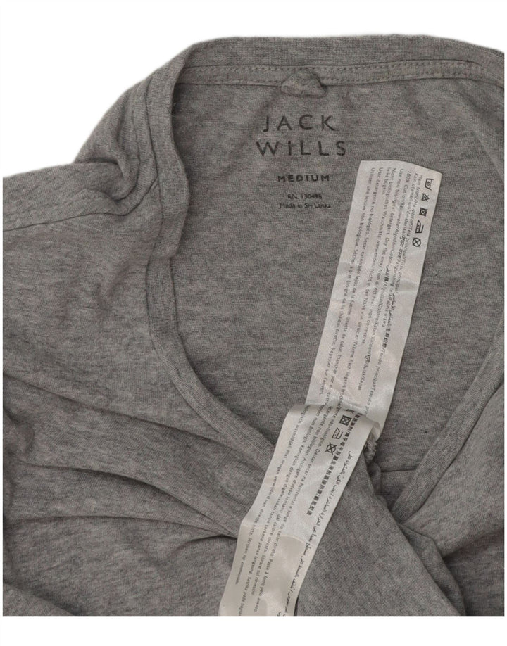 Ανδρικό μπλουζάκι Jack Wills Τοπ μεσαίου γκρι βαμβακερό