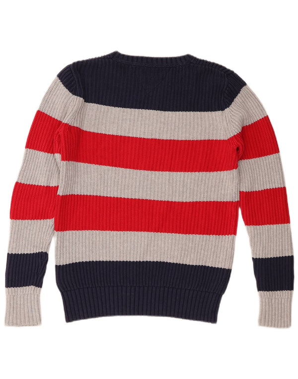 Πουλόβερ Tommy Hilfiger Boys Crew Neck Jumper 13-14 Years Navy Blue ριγέ