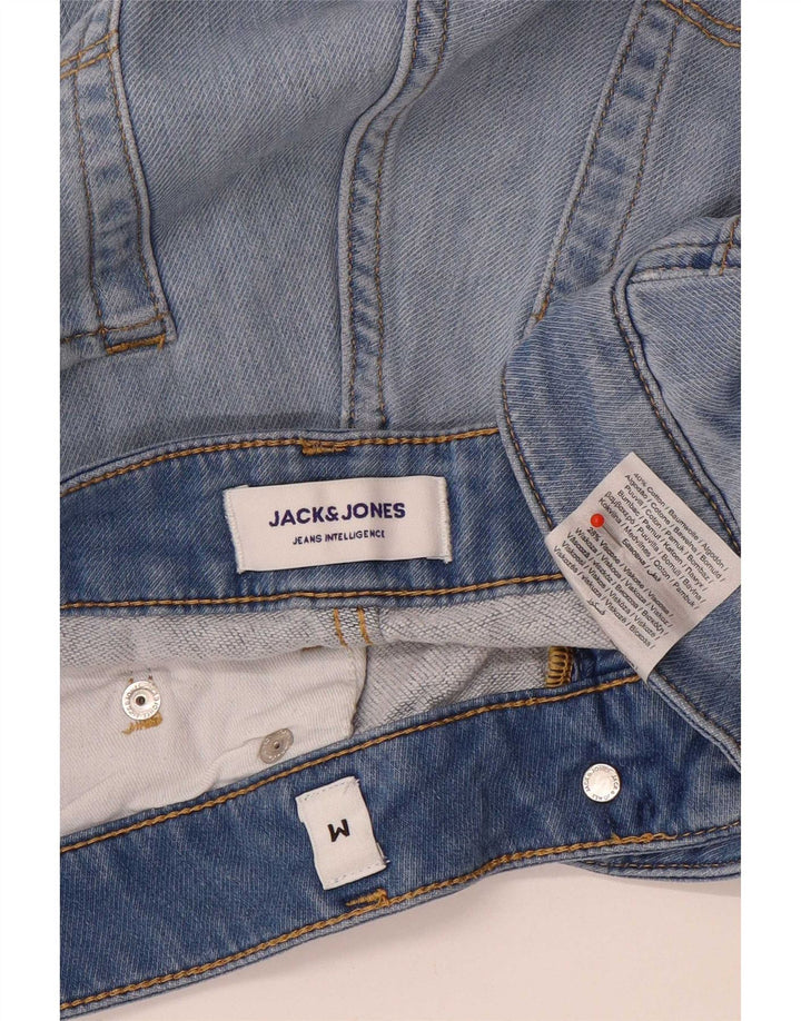 Ανδρικό τζιν σορτς Jack & Jones ταλαιπωρημένο μεσαίο W32 Μπλε βαμβακερό