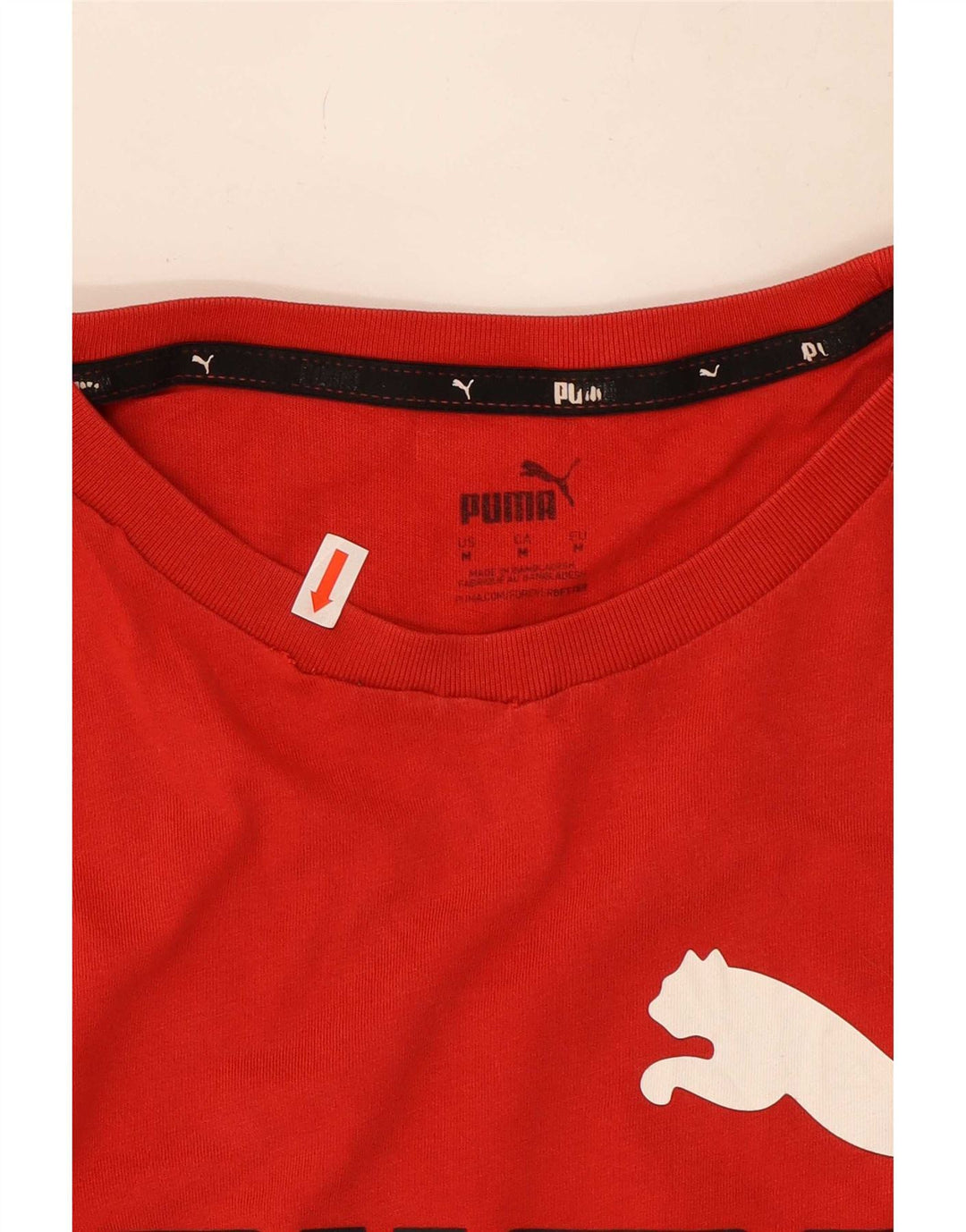 Ανδρικό γραφικό μπλουζάκι Puma, μεσαίο κόκκινο βαμβακερό