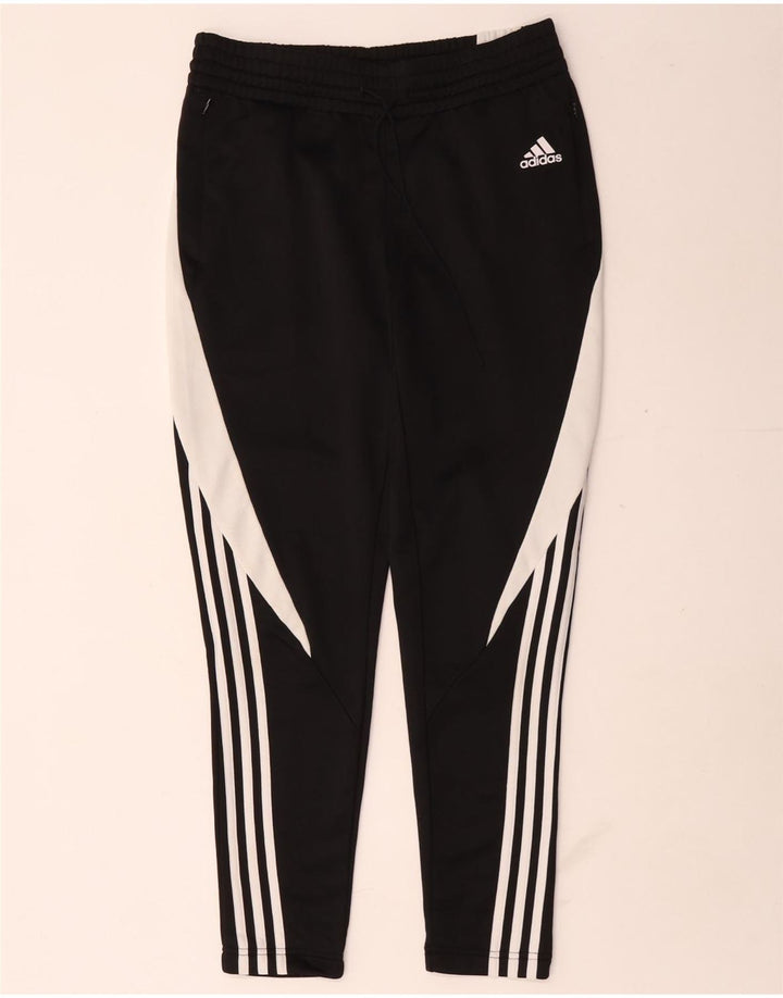 Γυναικεία αθλητική φόρμα Adidas Παντελόνι UK 10 Small Black Colourblock Polyester