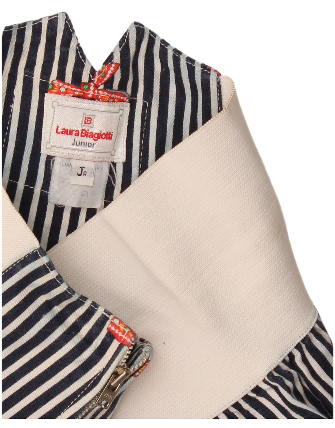 Laura Biagiotti Girls Cropped Παντελόνι 7-8 ετών W23 L17 Navy Blue ριγέ