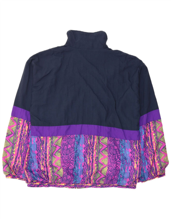 Ανδρική φόρμα VINTAGE Top Jacket UK 46/48 XL Navy Blue Colorblock Nylon