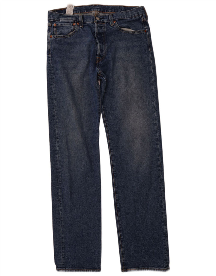 LEVI'S Ανδρικό τζιν 501 ίσιο W32 L34 Μπλε βαμβακερό