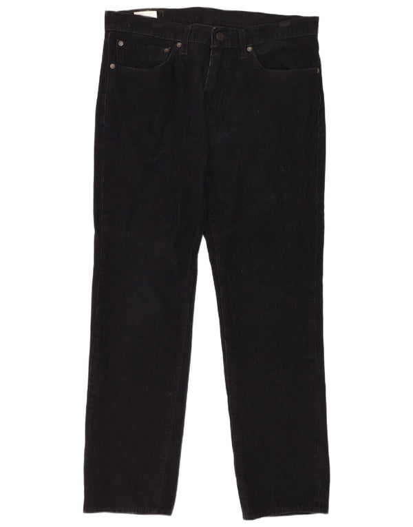 Levi's Mens 511 Slim Fit Κοτλέ παντελόνι W34 L32 Μαύρο βαμβακερό