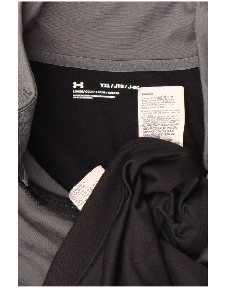 Under Armour Boys αθλητική φόρμα Top Jacket 13-14 Years XL Grey Colourblock