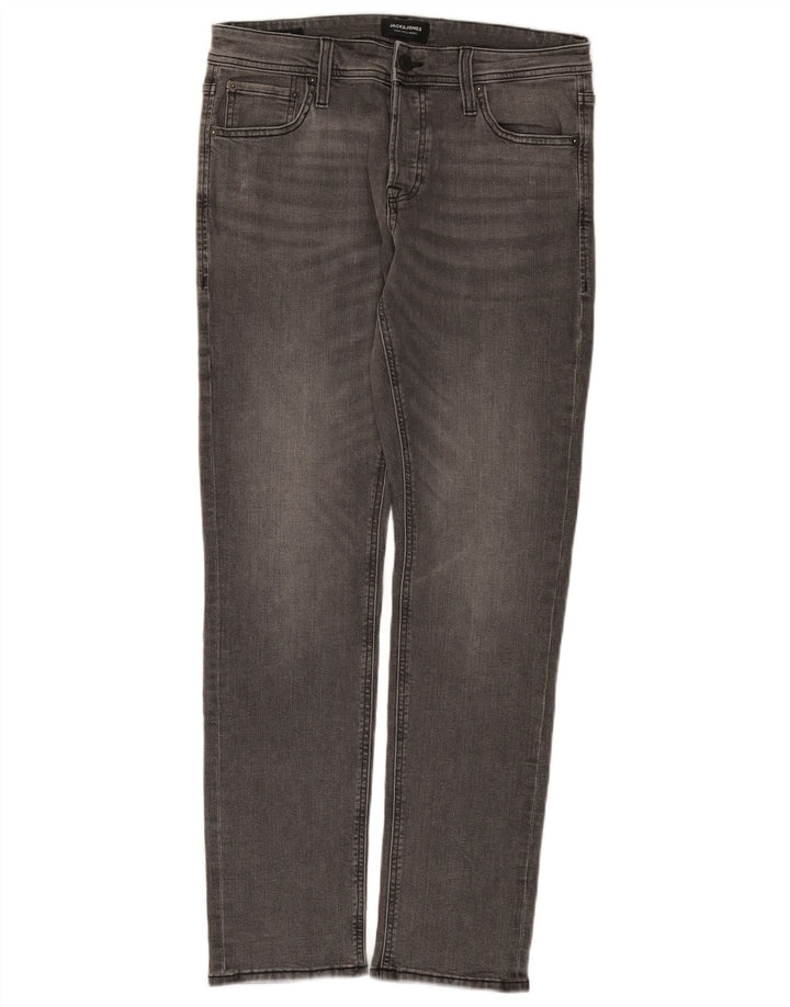 Jack & Jones Ανδρικό Slim Jeans W32 L32 Γκρι βαμβακερό