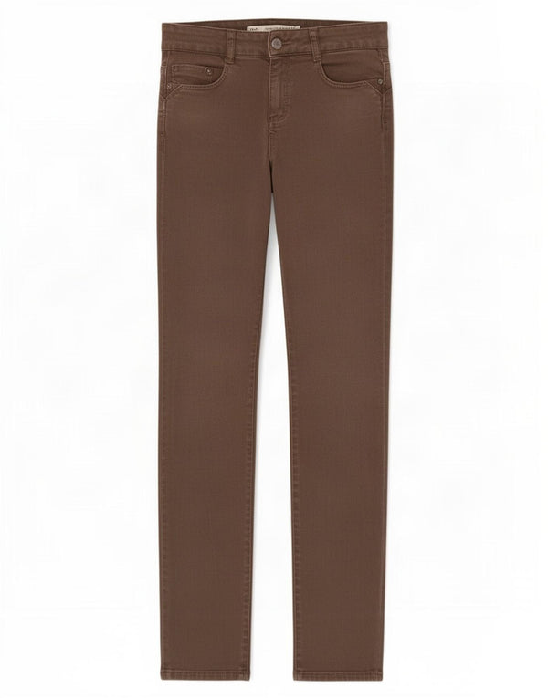 Zara Γυναικεία Trafaluc Skinny Jeans EU 36 XS W26 L31 Καφέ βαμβακερό