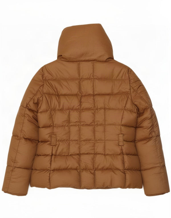 Zara Γυναικείο μπουφάν με επένδυση UK 18 XL καφέ νάιλον