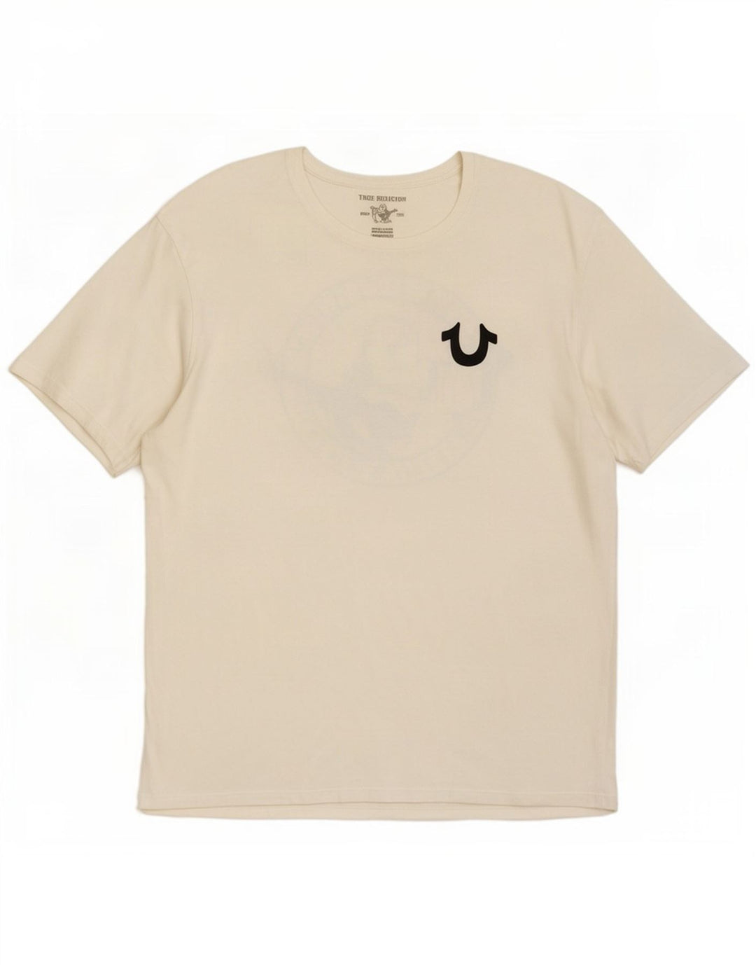 True Religion Ανδρικό γραφικό T-Shirt Top XL Λευκό βαμβακερό