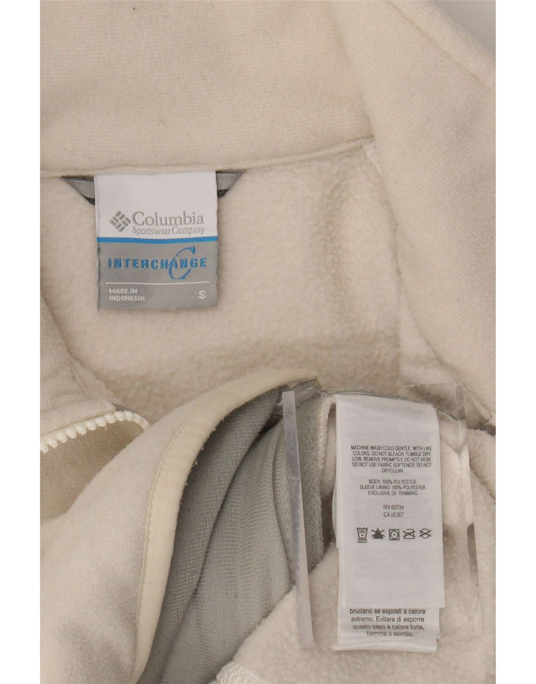 Γυναικείο μπουφάν COLUMBIA Interchange Fleece UK 10 Small Off White Polyester