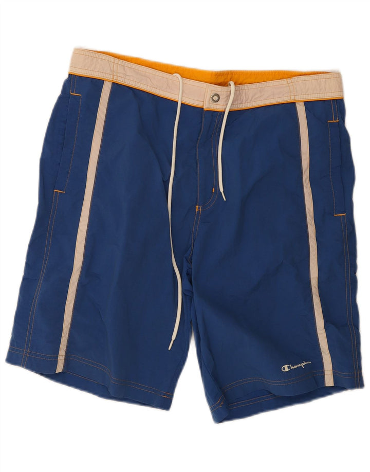 Ανδρικό σορτς κολύμβησης Champion Medium Navy Blue Colourblock Polyamide