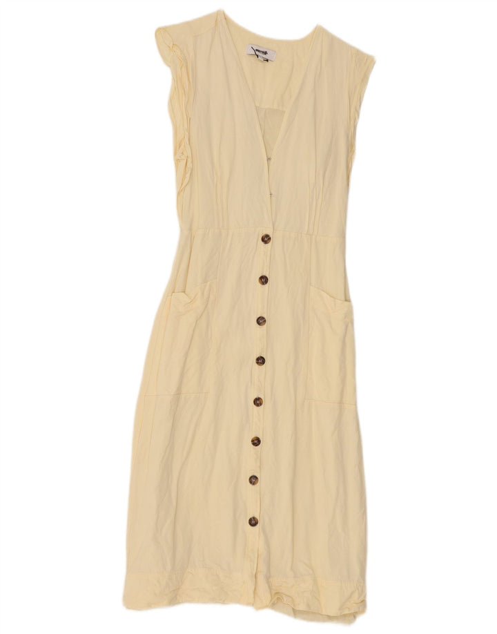 Γυναικείο φόρεμα με θήκη REISS UK 10 Small Beige Viscose