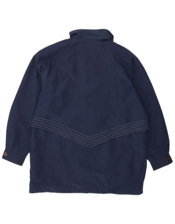 LONDON FOG Γυναικείο παλτό μεγάλου μεγέθους Windbreaker UK 14 Medium Navy Blue