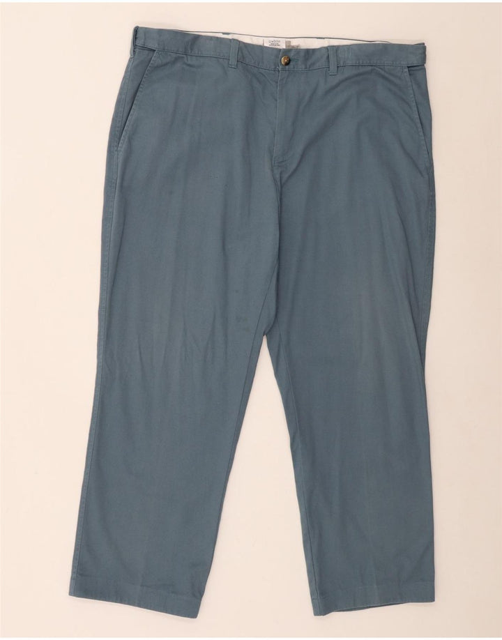 Marks & Spencer Ανδρικό παντελόνι Chino με κανονική εφαρμογή W42 L29 Μπλε βαμβακερό
