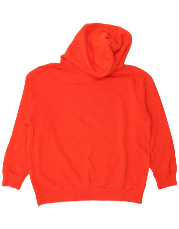 NIKE Mens Hoodie Jumper Medium Red Cotton