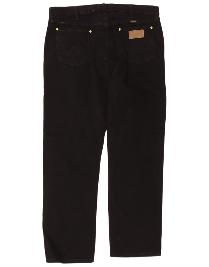 Ανδρικό τζιν Wrangler ίσιο W36 L30 Μαύρο