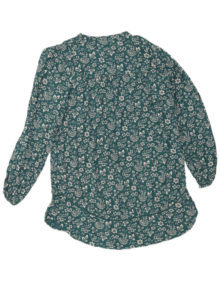 Fat Face Γυναικείο Βασικό Φόρεμα UK 12 Medium Blue Floral Viscose