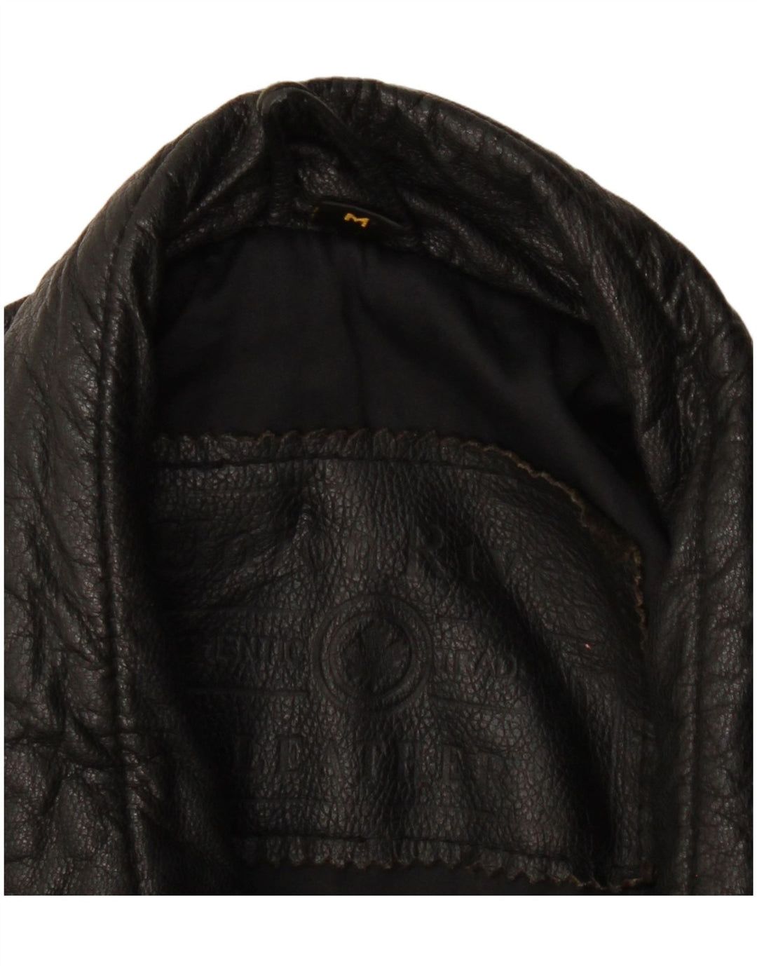 Vintage Ανδρικό Δερμάτινο Παλτό UK 38 Medium Black Leather