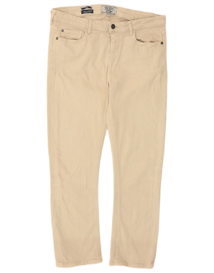 Fat Face Γυναικείο Cropped Jeans UK 10 Small W29 L24 Beige βαμβακερό