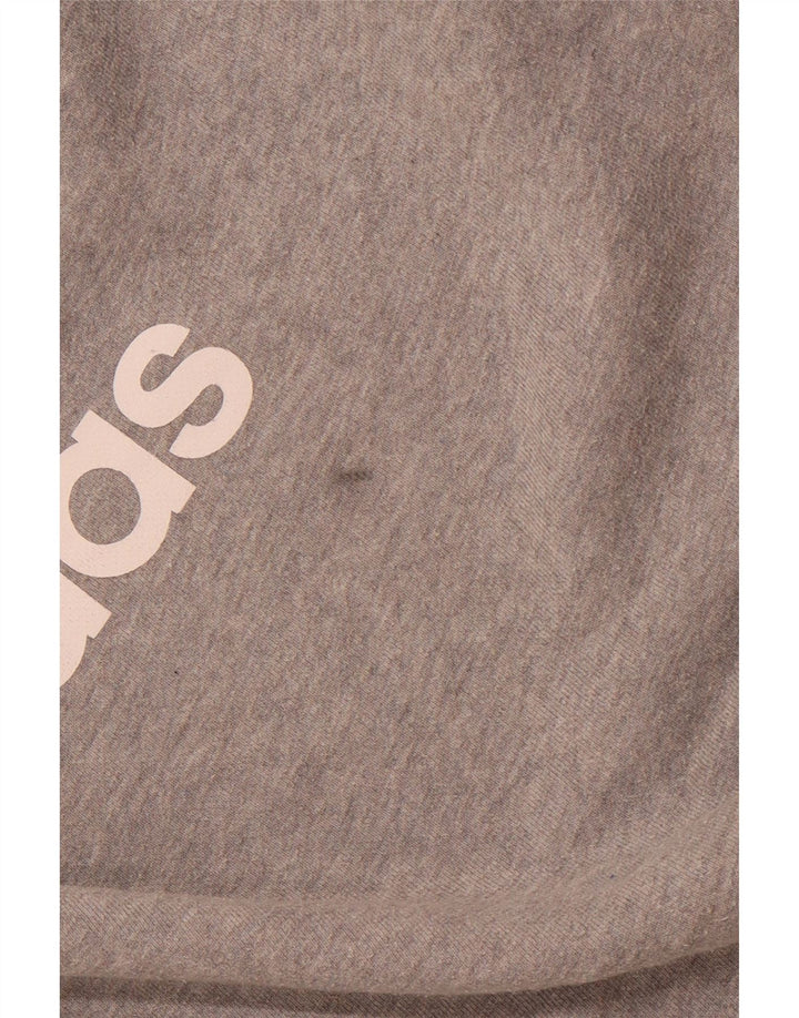 Ανδρικό γραφικό φούτερ ADIDAS Jumper μεγάλο γκρι βαμβακερό