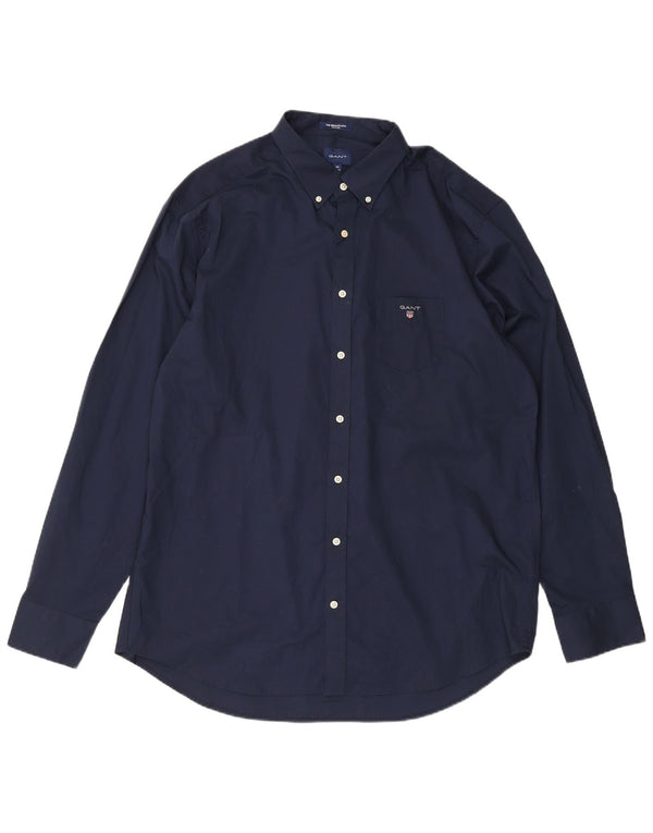 Ανδρικό πουκάμισο Gant Regular Fit 2XL Navy Blue Cotton Classic