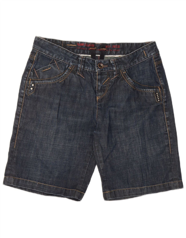 Γυναικείο τζιν σορτς Gas W27 Small Navy Blue βαμβακερό