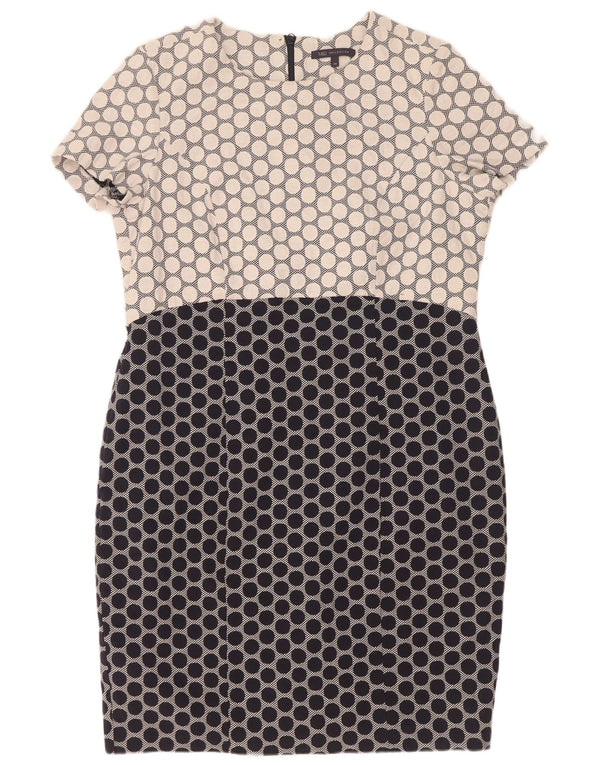 Γυναικείο φόρεμα με θήκη Marks & Spencer UK 20 2XL Navy Blue με στίγματα