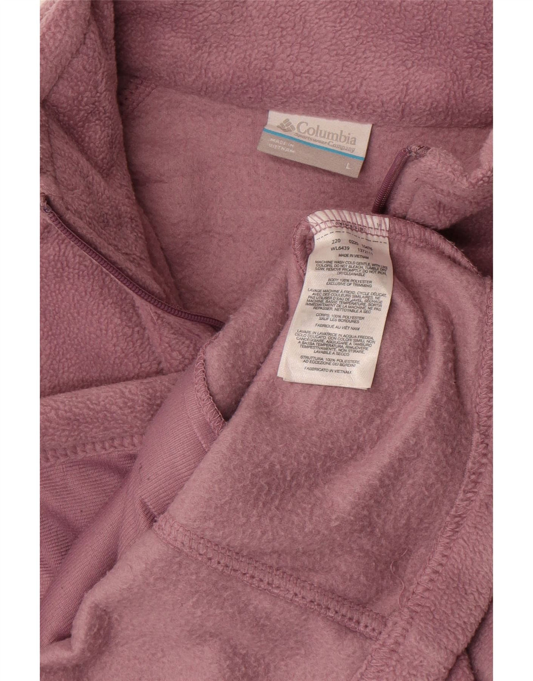Columbia Γυναικείο Fleece Jacket UK 16 Large Purple Polyester