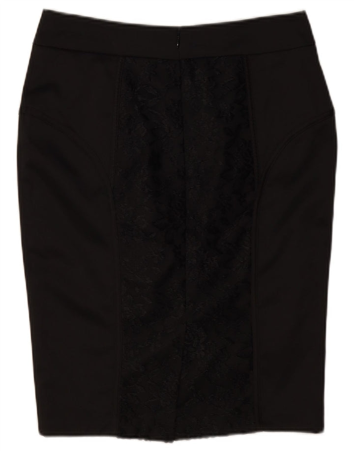 Dunnes Γυναικεία Pencil Φούστα UK 8 Small W26 Black Floral Polyester