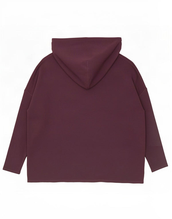 Athleta Womens Longline Oversized Hoodie Jumper UK 18 XL Purple Modal