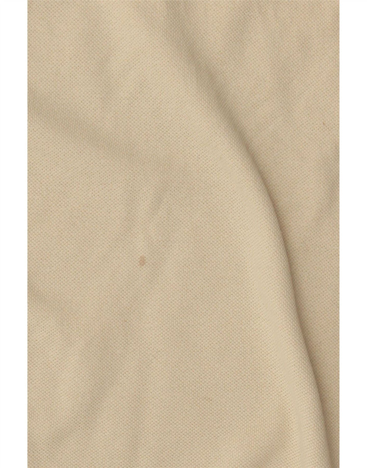 Ανδρικό μακρυμάνικο μπλουζάκι πόλο Kappa από βαμβακερό μεσαίο μπεζ