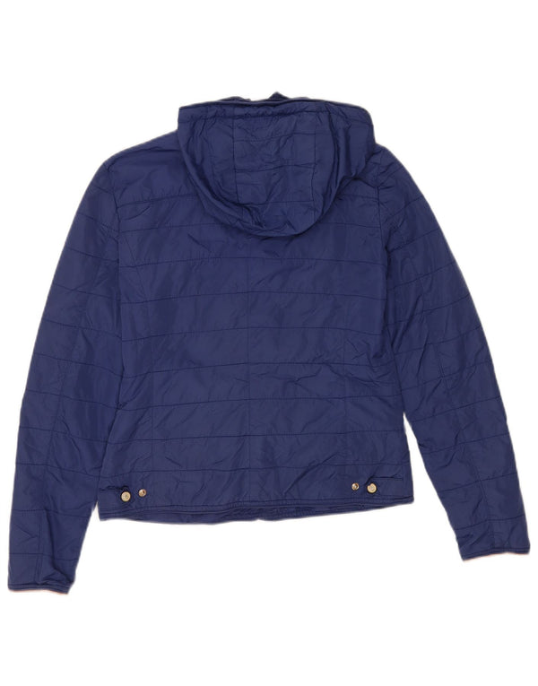 Massimo Dutti Γυναικείο Καπιτονέ μπουφάν EU 36 Small Blue Nylon