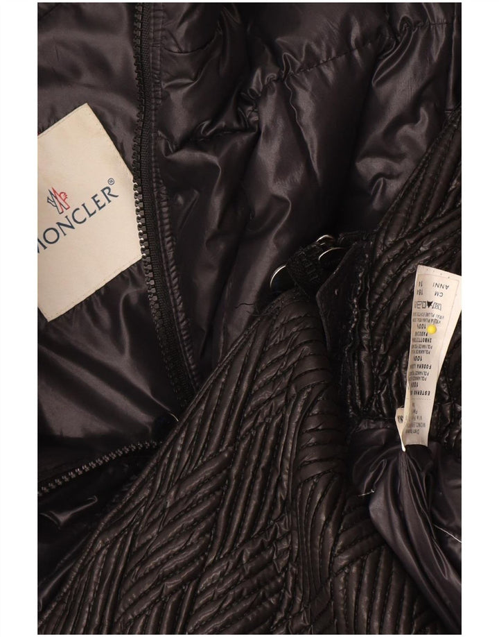 Moncler Girls Padded Coat 13-14 Years Black Polyamide
