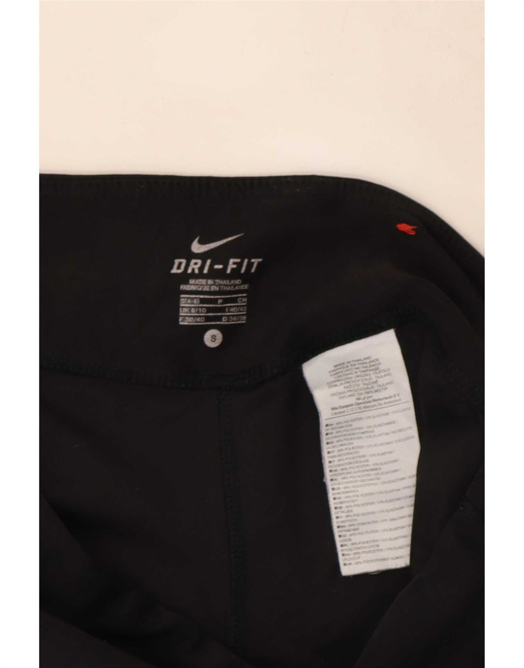 Γυναικεία κολάν Nike Dri Fit Capri UK 8/10 Μικρός μαύρος πολυεστέρας