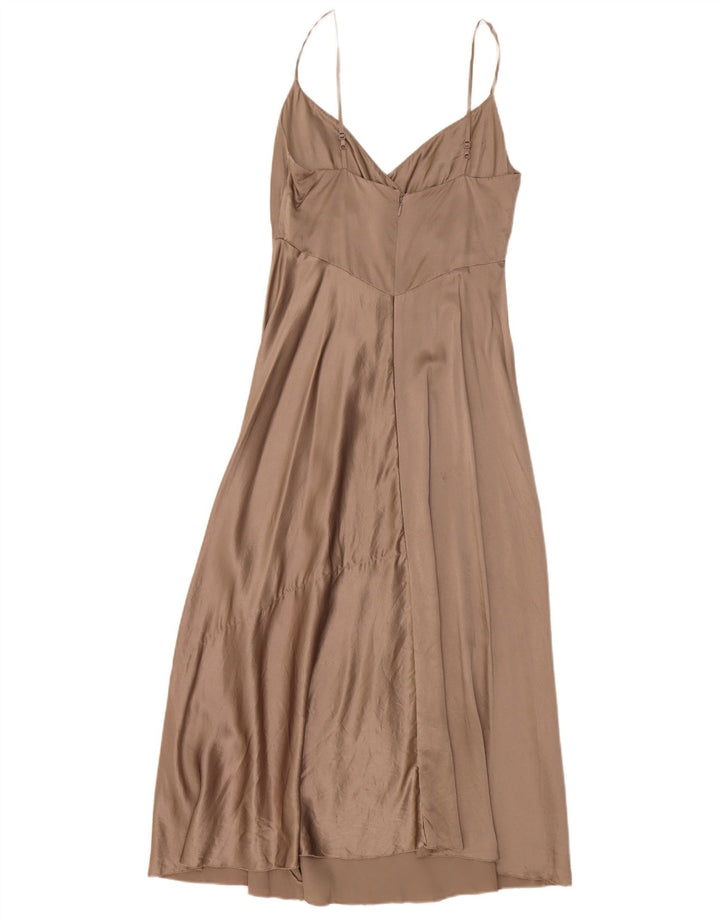 Γυναικείο Slip φόρεμα Jigsaw UK 8 Small Brown Silk