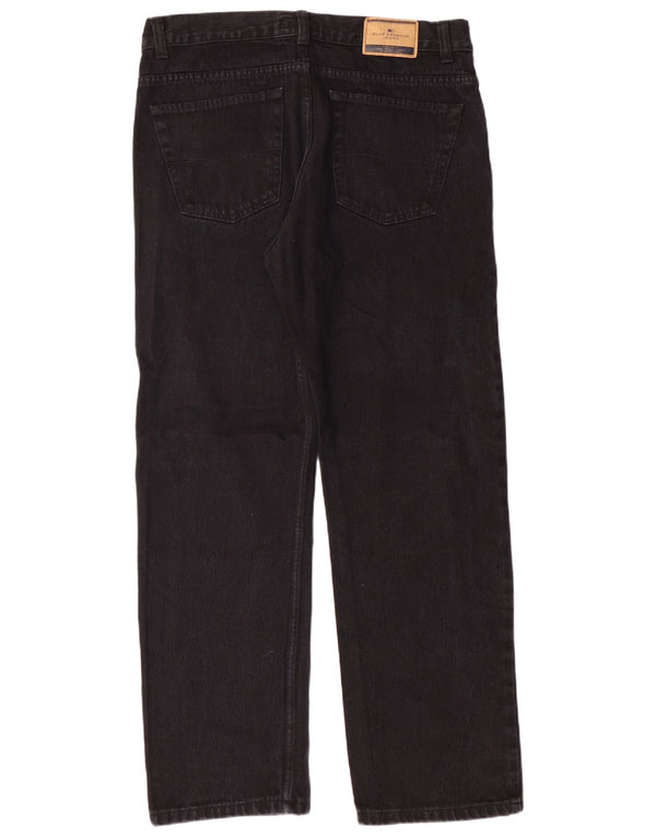 MARKS & SPENCER Ανδρικό μπλε Harbor Straight Jeans W36 L31 Black Classic