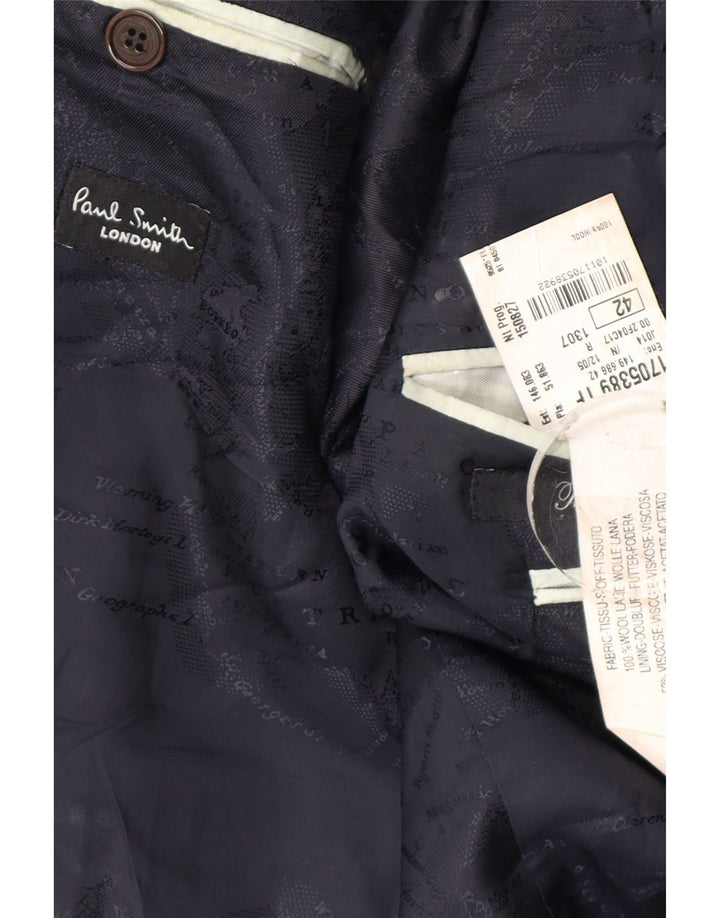 Paul Smith Ανδρικό μπουφάν blazer UK 42 XL Navy Blue Pinstripe Wool