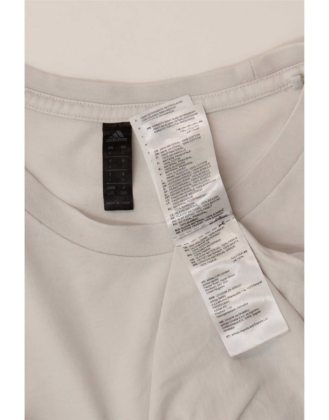 Ανδρικό γραφικό T-Shirt Adidas Top μεγάλο γκρι βαμβακερό