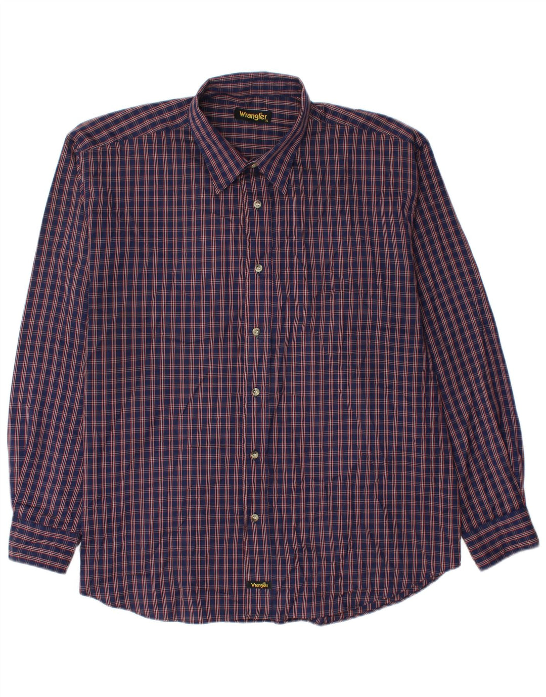 Ανδρικό φανελένιο πουκάμισο WRANGLER XL Navy Blue Check