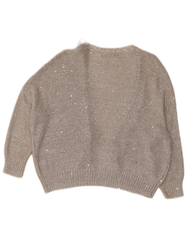 MARKS & SPENCER Γυναικείο πουλόβερ με ανοιχτό μανίκι 3/4 UK 14 Large Grey