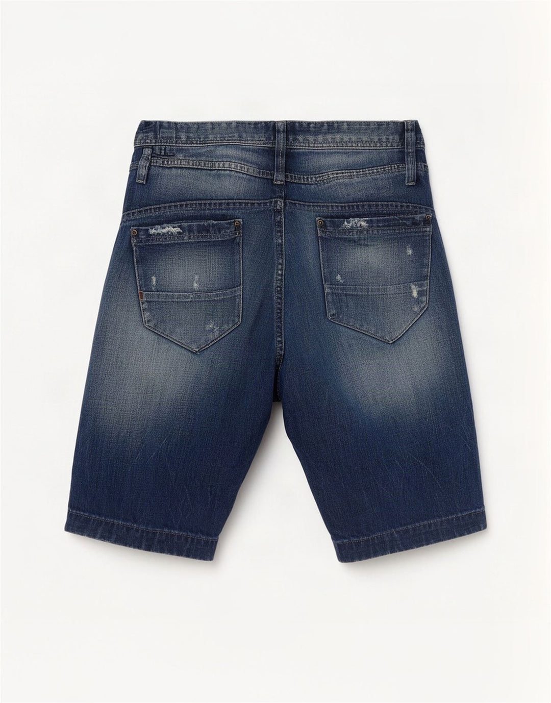Ανδρικό τζιν σορτς Jack & Jones ταλαιπωρημένο μεσαίο W32 Μπλε βαμβακερό