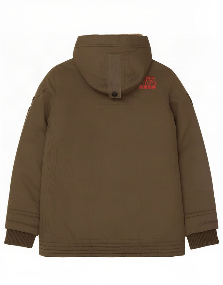 Superdry γυναικείο μπουφάν Parka με κουκούλα UK 40 Large Brown Polyester