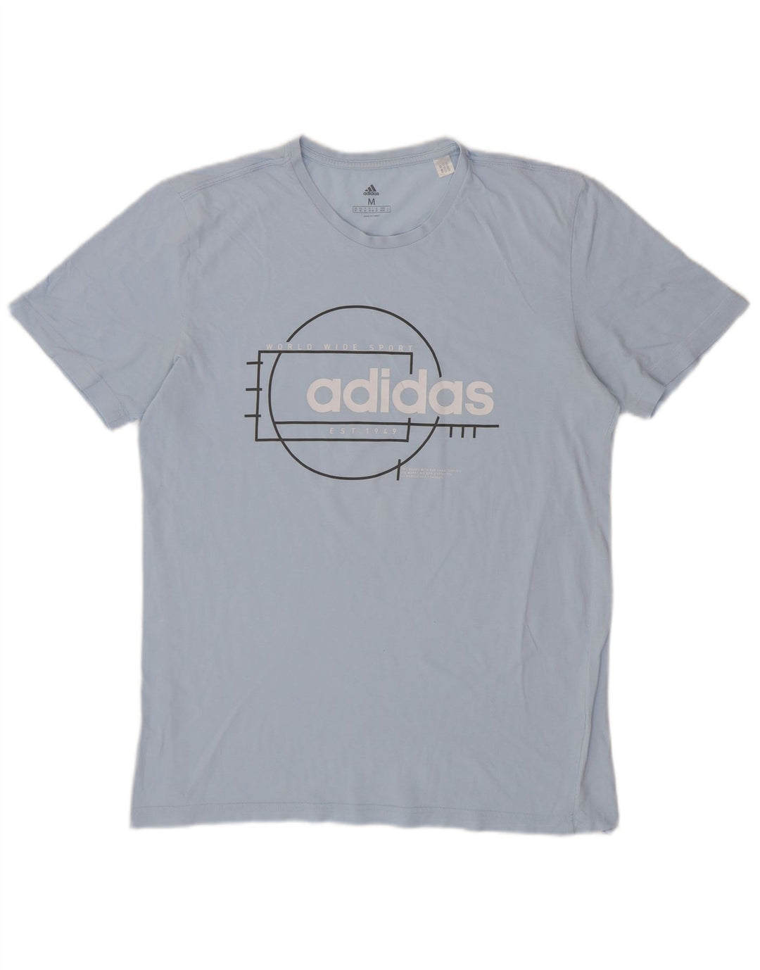 Ανδρικό γραφικό T-Shirt ADIDAS Top Medium Blue